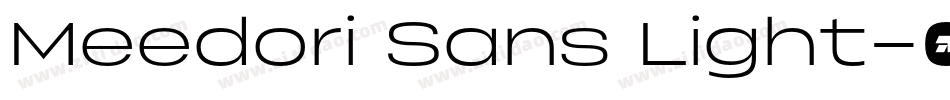 Meedori Sans Light字体转换